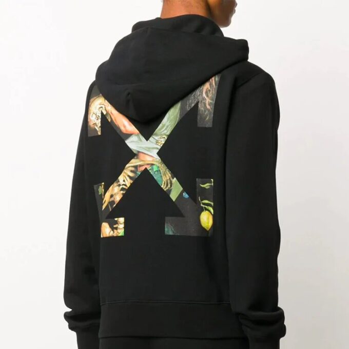 Painting Arrow Zipper Long Classic Black