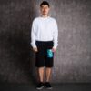 Painting Printing Casual Shorts Ordinary Version Black
