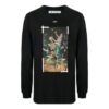 Painting Printing Long Sleeves Black