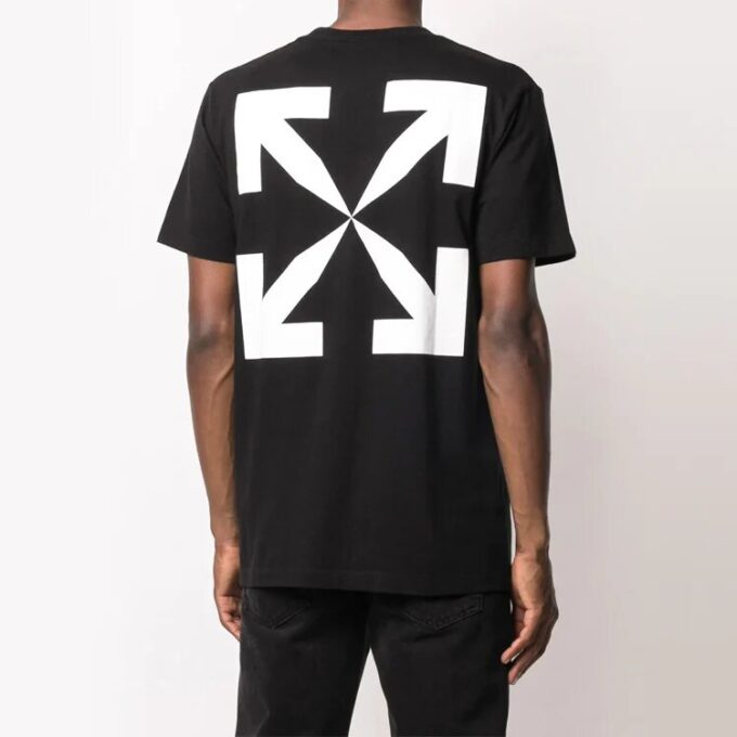 Painting Printing Short Sleeve Black