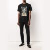 Painting Printing Short Sleeve Black