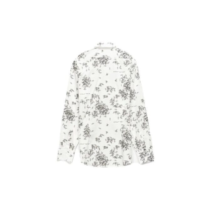 Paperclip Print Long Sleeve Shirt