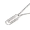 Paperclip Strass Necklace