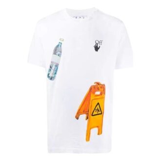 Pascal Applique Casual Tee Men’ s White