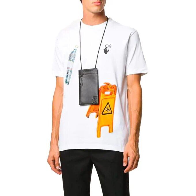 Pascal Applique Casual Tee Men’ s White
