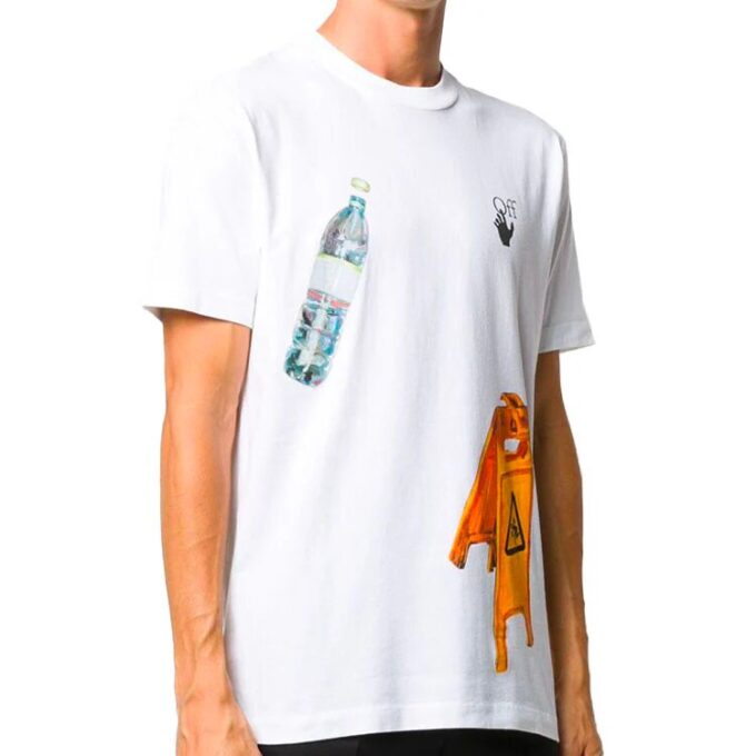 Pascal Applique Casual Tee Men’ s White