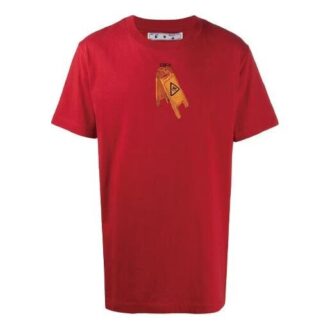 Pascal Logo Skeleton Large Printing Short Sleeve Red