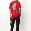 Pascal Logo Skeleton Large Printing Short Sleeve Red