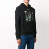 Pascal Painting Printing Hooded Pullover Men Black