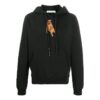 Pascal Printing Hooded Pullover Men Black