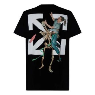 Pascal Skeleton Printing Short Sleeve Black