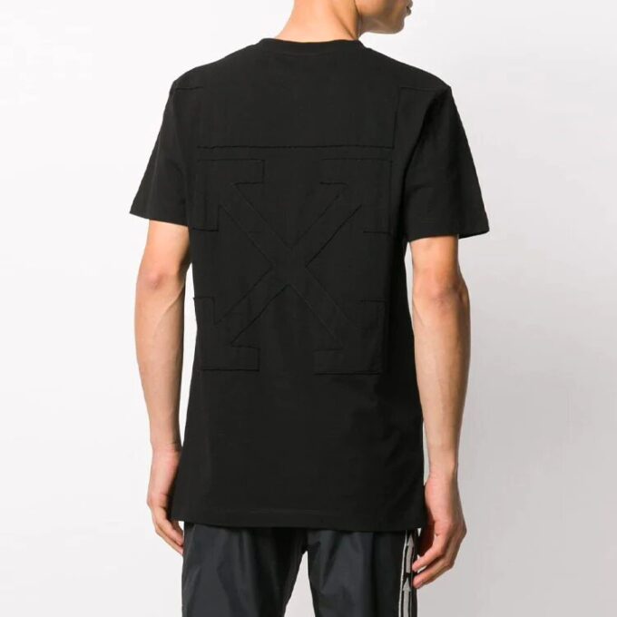 Patch Arrow Short Sleeve Black