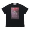 Pattern Arrow Printing Loose Fit Short Sleeve Black