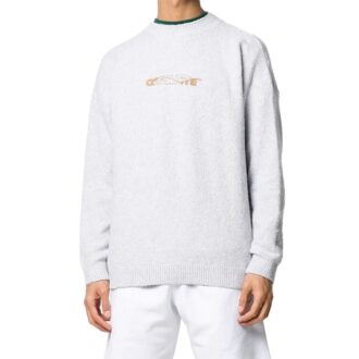 Pattern Minimalistic Pullover Gray