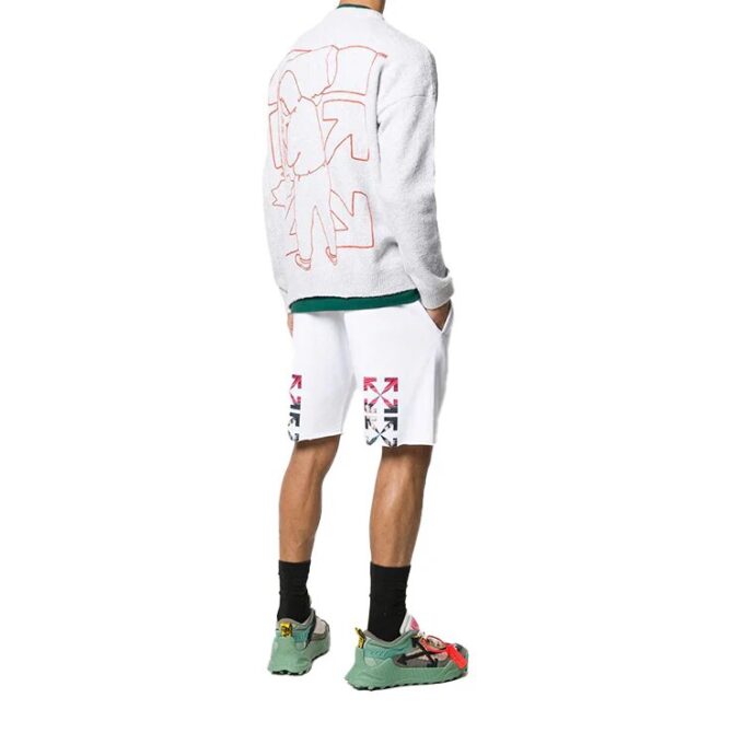 Pattern Minimalistic Pullover Gray