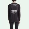 Pattern Printing Round Neck Pullover Long Sleeves Slim Fit Version Black