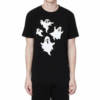 Pattern Printing Short Sleeve Black