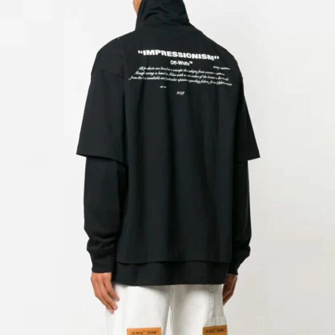 Pattern Printing Zipper lapel Long Sleeves