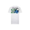 Peace Worldwide Over Tee “White/Green”
