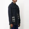 Plaid Detail Shirt Jacket Black