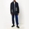 Plaid Detail Shirt Jacket Black