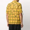 Plaid Pocket Short Sleeve Shirt Version Yellow