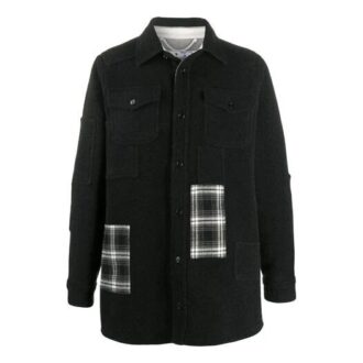 Plaid Pockets Buttoned Oversized Shirt