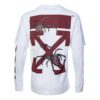 Printing Arrow Long Sleeves Loose Fit White