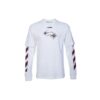 Printing Arrow Long Sleeves Loose Fit White