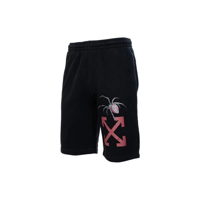 Printing Casual Shorts Ordinary Version Black