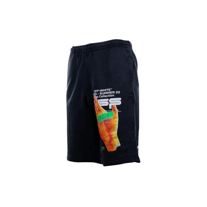 Printing Casual Shorts Version Black