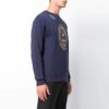 Printing Casual Solid Color Version Dark Blue