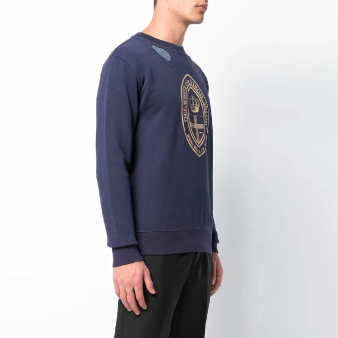 Printing Casual Solid Color Version Dark Blue