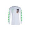 Printing Cotton Round Neck Long Sleeves Ordinary Version White