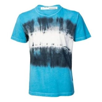 Printing Cotton Short Sleeve Ordinary Version Sky Blue