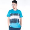 Printing Cotton Short Sleeve Ordinary Version Sky Blue