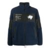 Printing Fleece Jacket Navy Blue