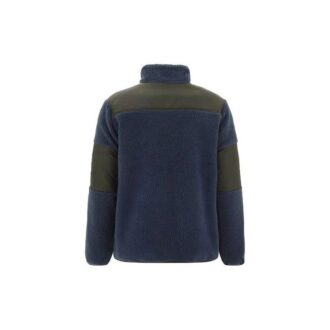 Printing Fleece Jacket Navy Blue