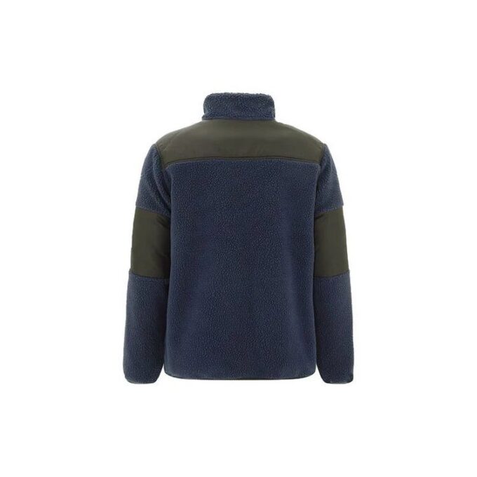 Printing Fleece Jacket Navy Blue