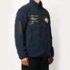 Printing Fleece Jacket Navy Blue