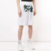 Printing Hollow Out Design Shorts White