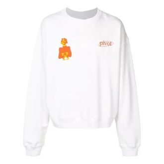 Printing Loose Round Neck White