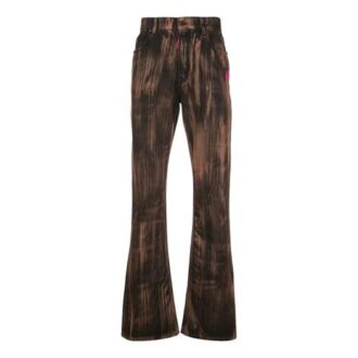 Printing Pattern Casual Jeans Slim Fit Version Yellow