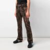 Printing Pattern Casual Jeans Slim Fit Version Yellow