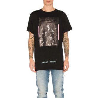 Printing Pattern Short Sleeve Black