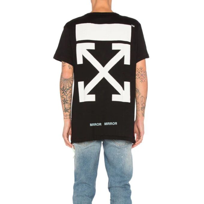 Printing Pattern Short Sleeve Black