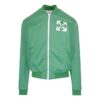 Printing Pattern Zipper Jacket Green