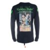 Printing Round Neck Long Sleeves Version Black