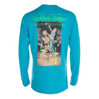 Printing Round Neck Long Sleeves Version Sky Blue
