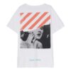 Printing Short Sleeve Loose Fit White